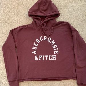 Cropped logo hoodie